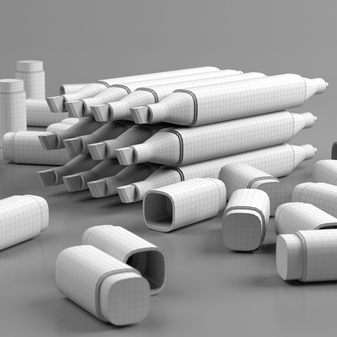 3D Model Set Copic Markers Classic - TurboSquid 1556288