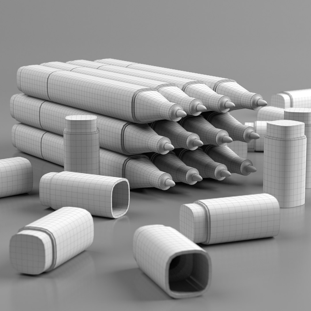 3D Model Set Copic Markers Classic - TurboSquid 1556288