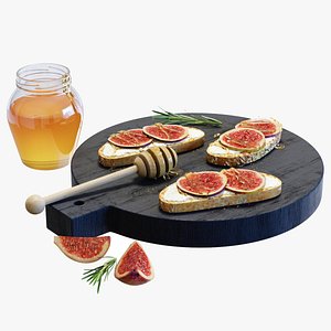 3D foodset23figsandwiches