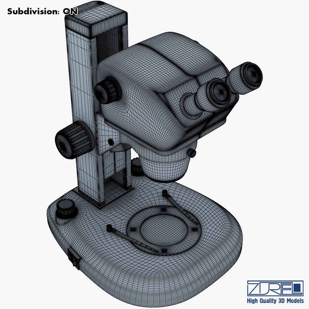 vision microscope 3d model