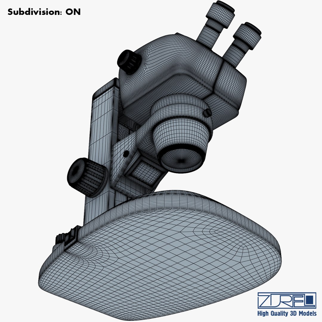 vision microscope 3d model