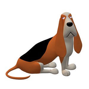 3D Basset Hound