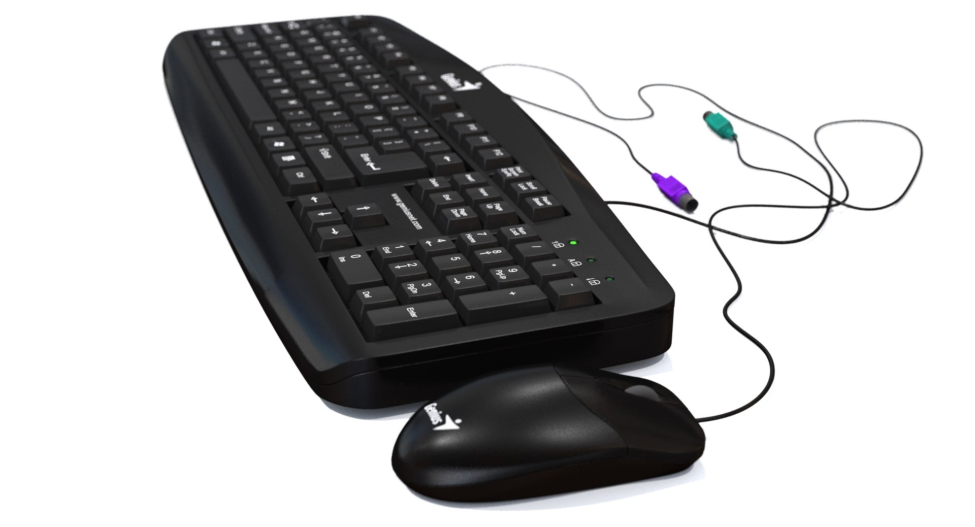 Keyboard Mouse Genius Keys 3d Model