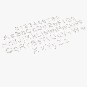 Alphabet porcelain 6 model