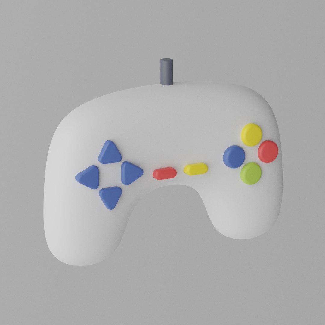 3D Model Cartoon Game Controller - TurboSquid 1930107