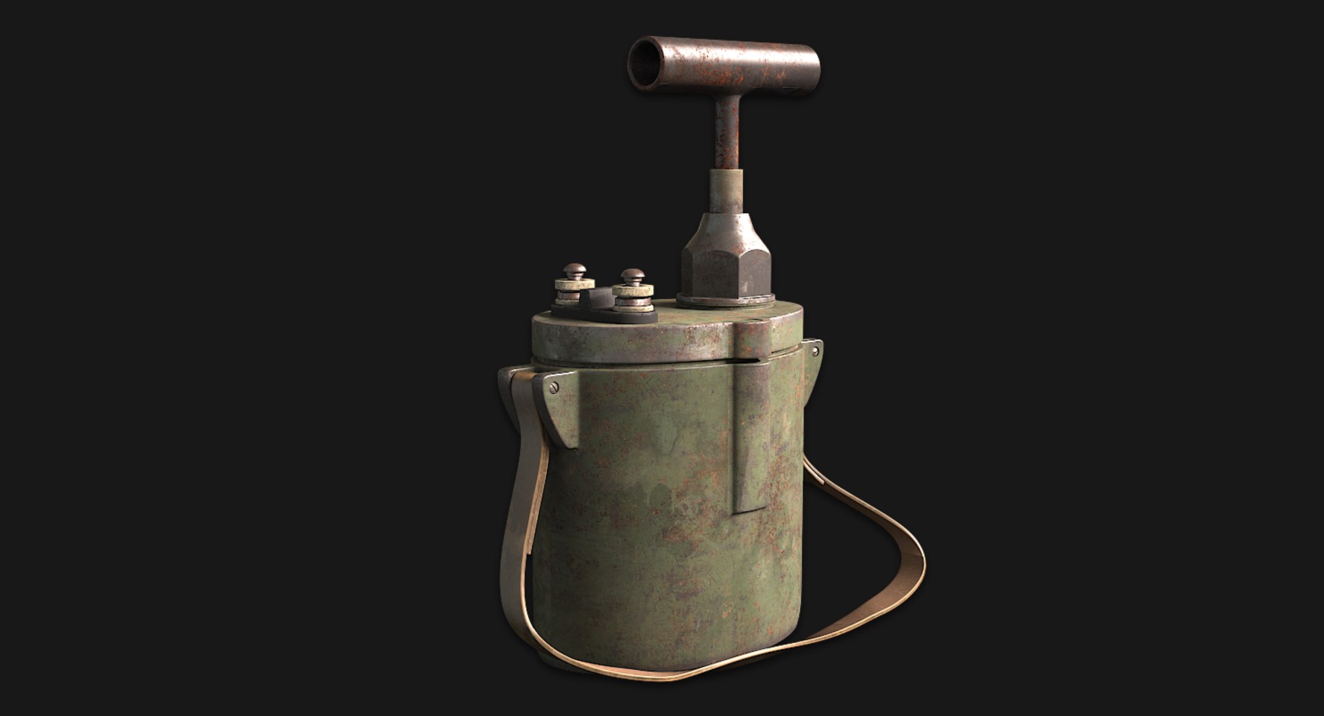 3d pm-2 detonator wwii soldier