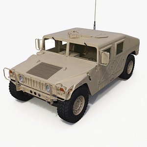 Military Armored Vehicle Humvee Simplified