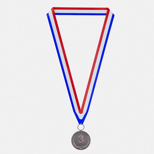 bronze Medal 2nd Place 3D model