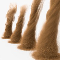 Twisting Dust Devil Sand VDB for Blender