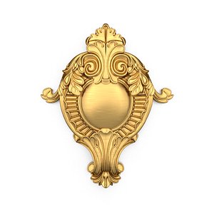 Cartouche classic decorative ornament cnc 3d printing stl 07 3D