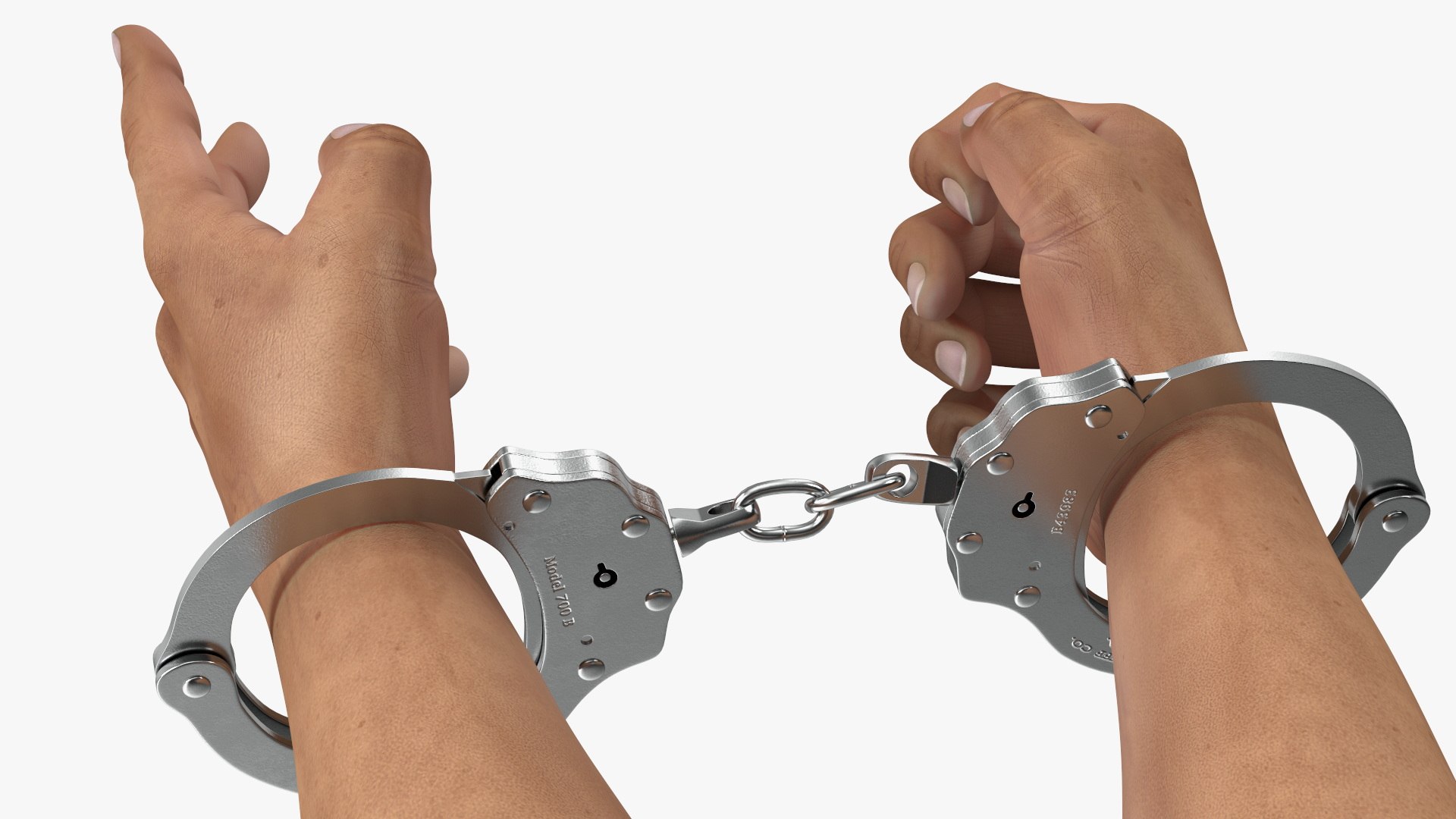 3D Man Hands with Short Chain Handcuffs - TurboSquid 2025920