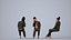 Basics0863 - A set containing 5 models of male and female adults in business attire in office settin