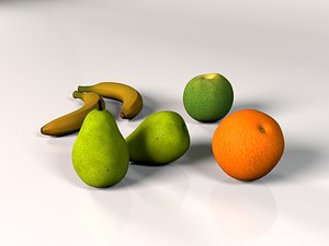 free fruit pack 3d model
