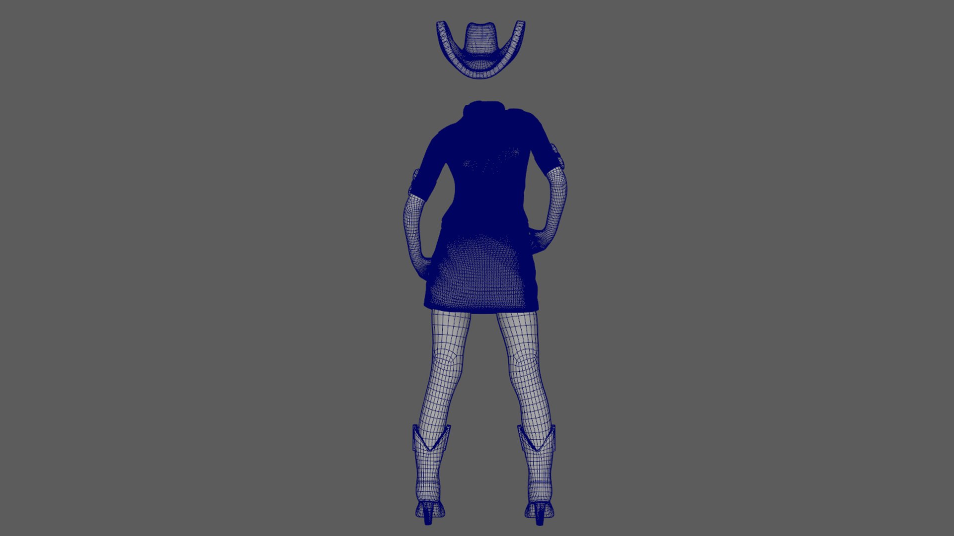 3d Model Cowgirl Ready Print Different Turbosquid 1713081