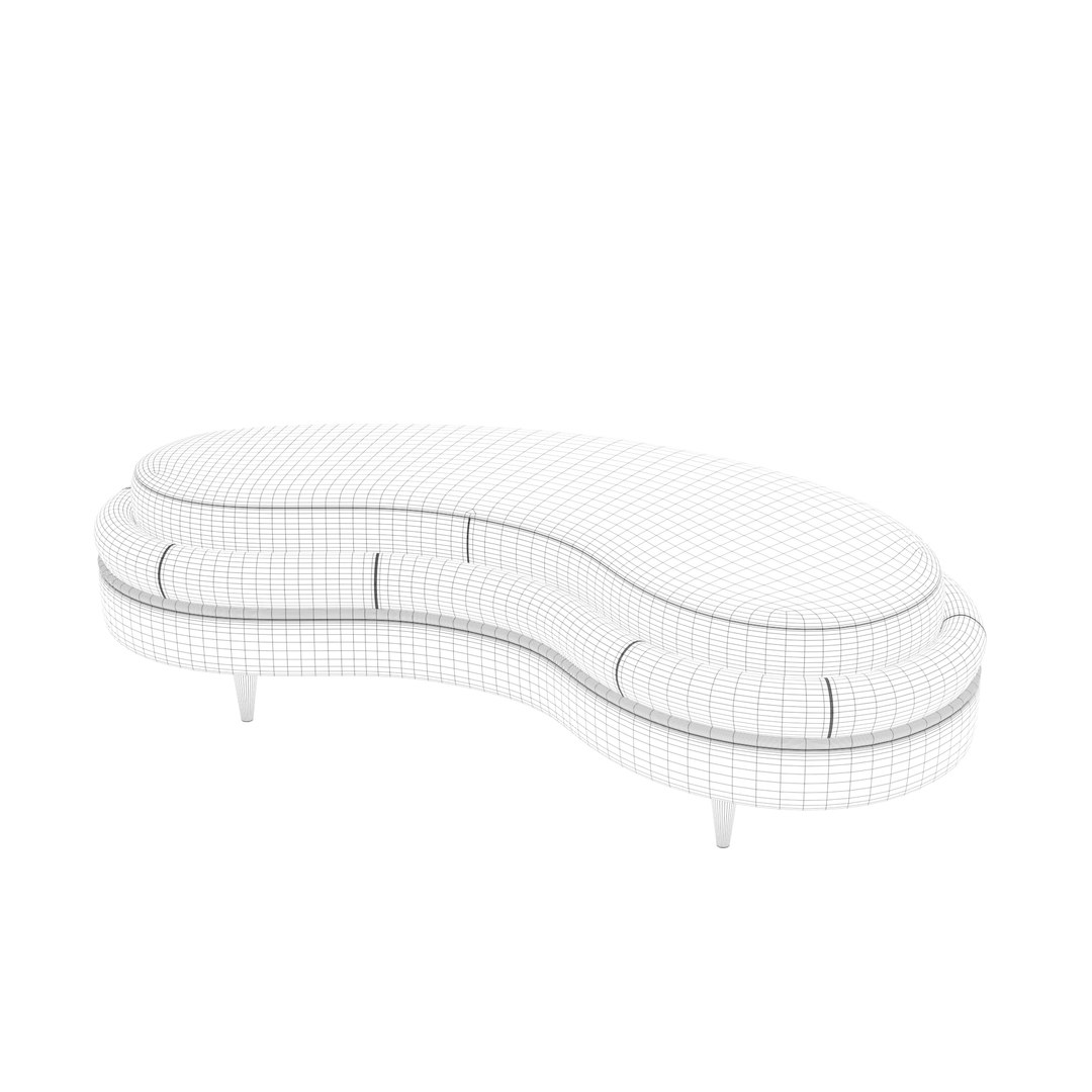 3D Comma Ottoman Model - TurboSquid 2022243