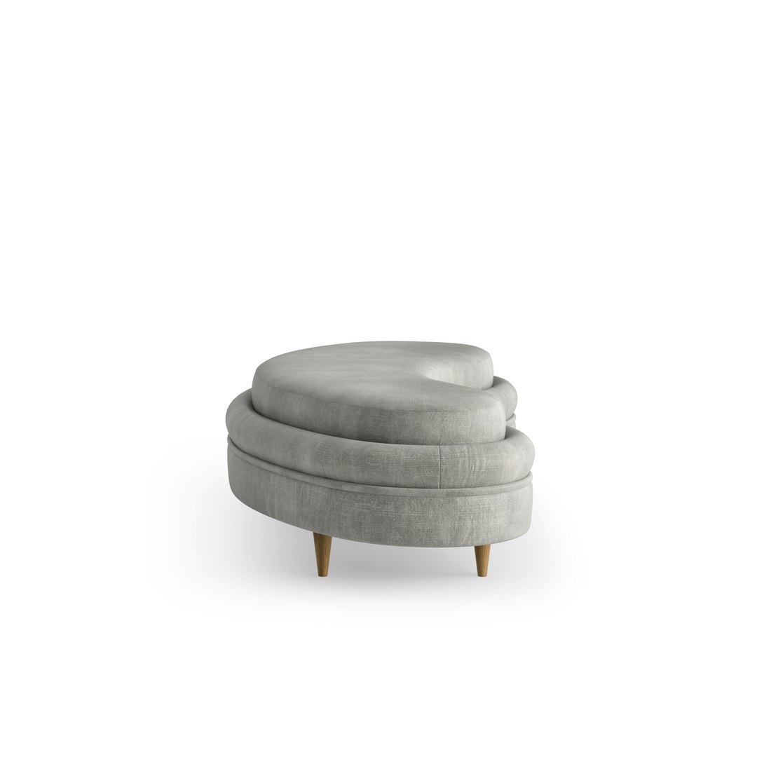 3D Comma Ottoman Model - TurboSquid 2022243
