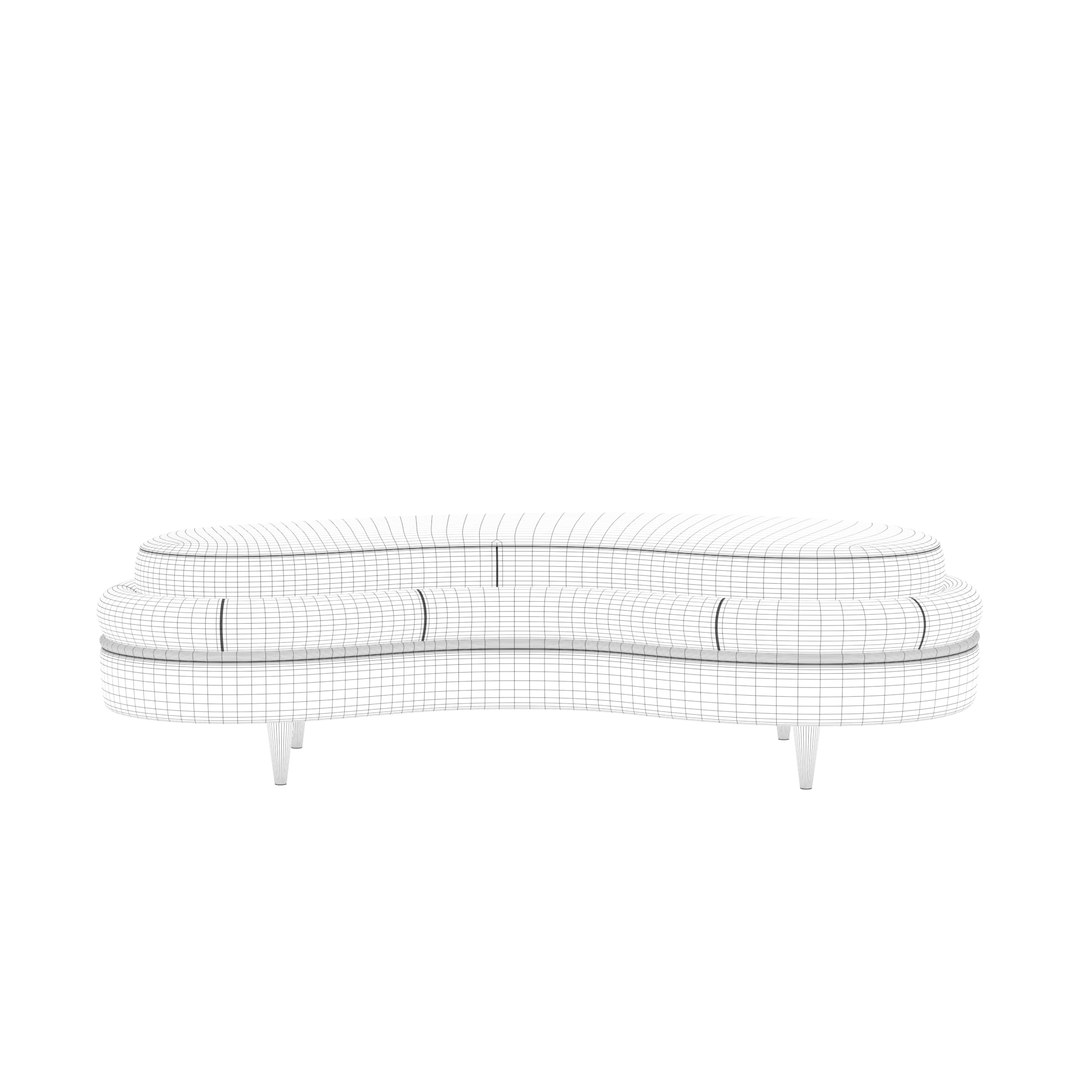 3D Comma Ottoman Model - TurboSquid 2022243