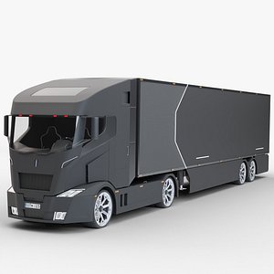 Modern semi-truck