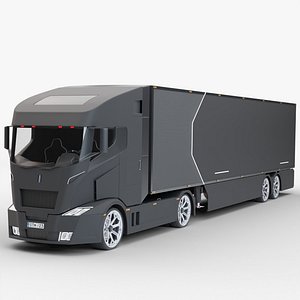 Modern semi-truck