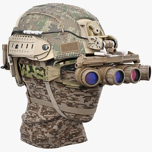helmet night vision goggle 3D model