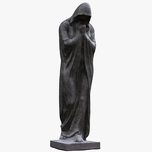 dark figure statue 3D