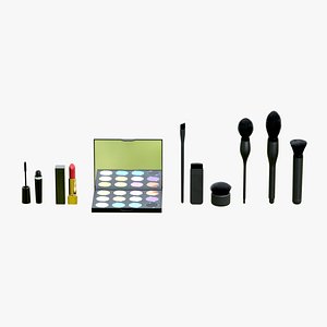 Professional Cosmetic Makeup Kit Collection 3D model