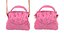 3D Lovely Heart Embellished Handbag Pink