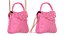 3D Lovely Heart Embellished Handbag Pink