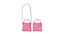 3D Lovely Heart Embellished Handbag Pink