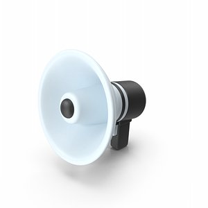 Megaphone Black 3D