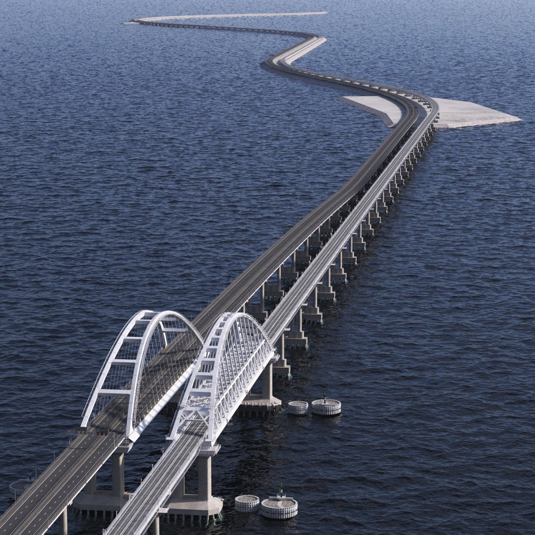 Crimean Bridge 3D model preview