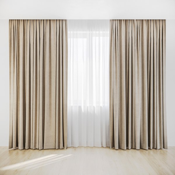 Curtain fabric model - TurboSquid 1682317