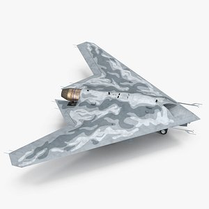 3D Autonomous Strike Combat Drone Hunter model