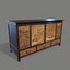 Medieval Chinese wardrobe Low-poly 3D model