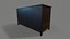 Medieval Chinese wardrobe Low-poly 3D model