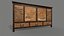 Medieval Chinese wardrobe Low-poly 3D model