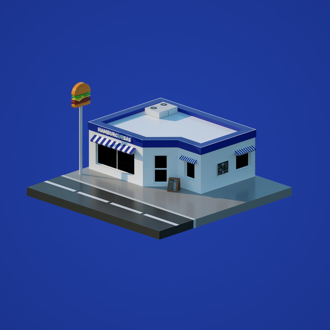 3D restaurant architecture structures model - TurboSquid 1599088