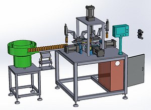 Automatic Shell Punching Machine with Pick  Place and Lubrication System model