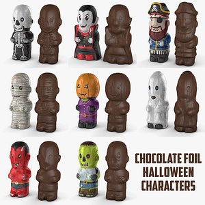 Chocolate foil characters 3D model