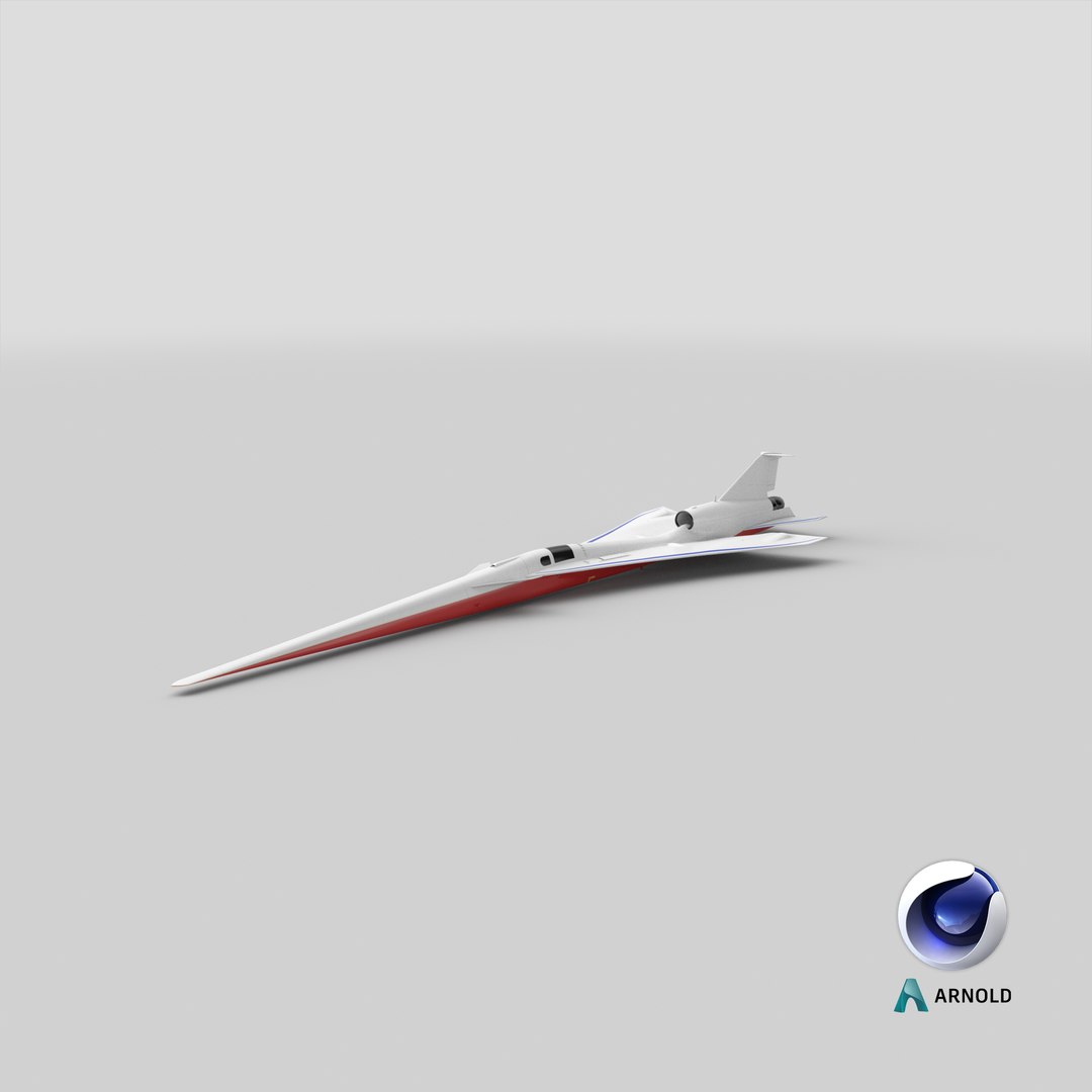 3D Quiet Supersonic Transport TurboSquid 2075012