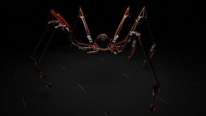 3D Sci-fi Spider Robot