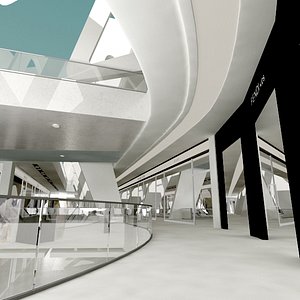 3D shopping mall model