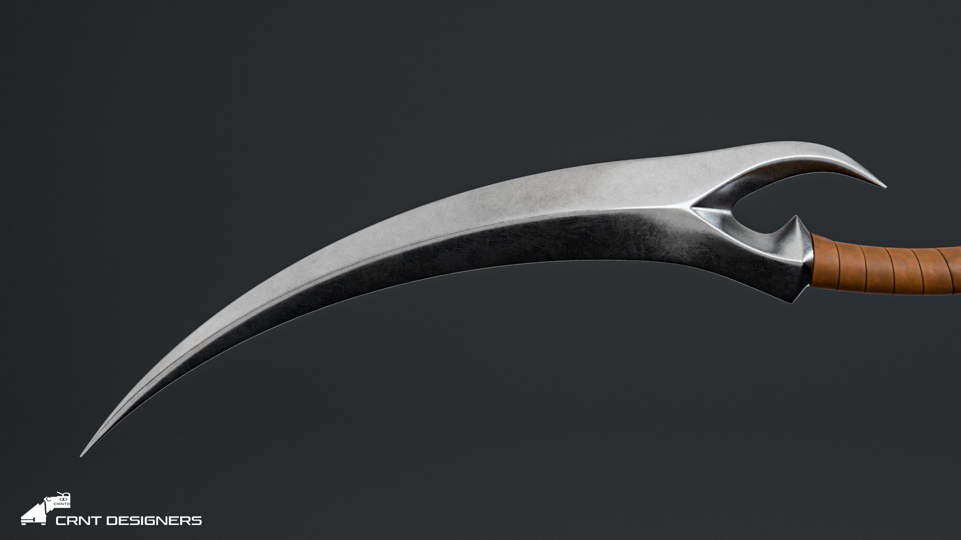 Curved Fantasy Dagger - Stylized Dual Blade 3D Model 3D - TurboSquid ...