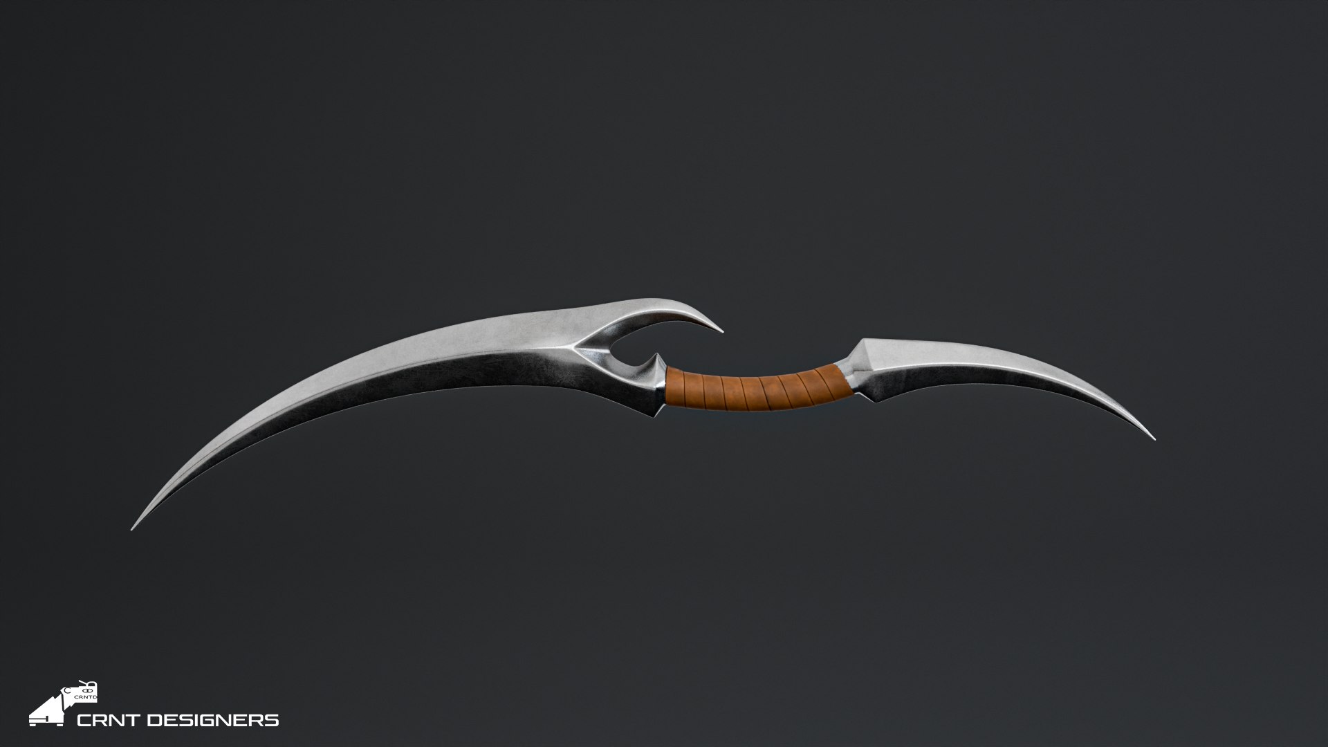 Curved Fantasy Dagger - Stylized Dual Blade 3D Model 3D - TurboSquid ...