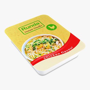 3D Instant Noodles Packaging Runda Simple M 1 model