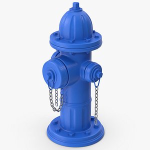 Blue Fire Hydrant
