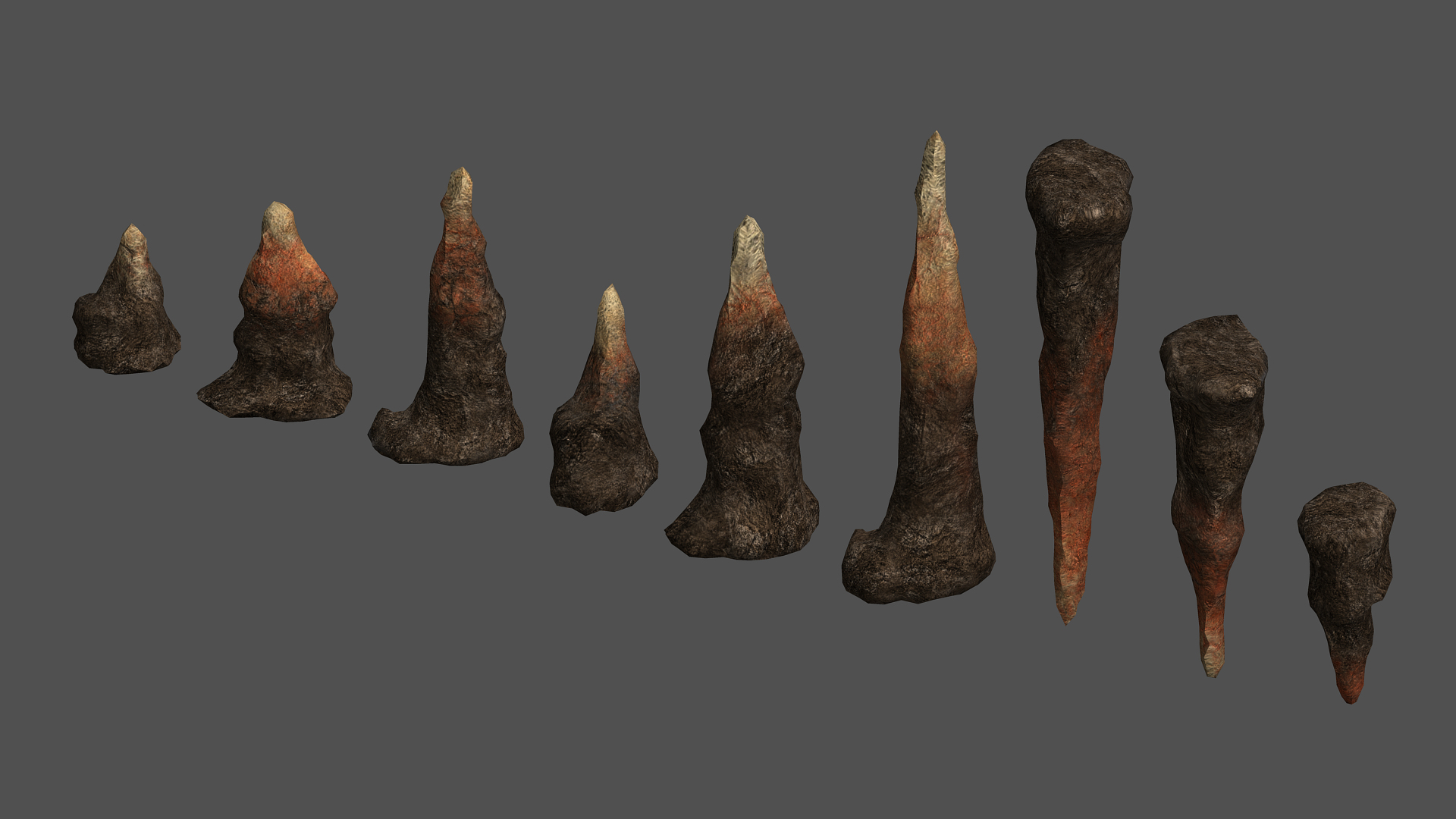 3D set stalagmites - combining https://p.turbosquid.com/ts-thumb/Nx/NX87cu/zC1iMgXp/stalagmitesred/png/1595504187/1920x1080/turn_fit_q99/f212fb1cf66c9c4ad809baba2cfa512ff295eaf9/stalagmitesred-1.jpg