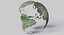 3D geopolitical earth globe 16k model