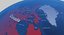 3D geopolitical earth globe 16k model
