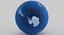 3D geopolitical earth globe 16k model